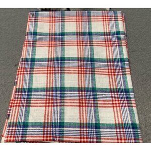 Red & Green Plaid Cotton Fat Quarter Fabric 18"x22" Quilting